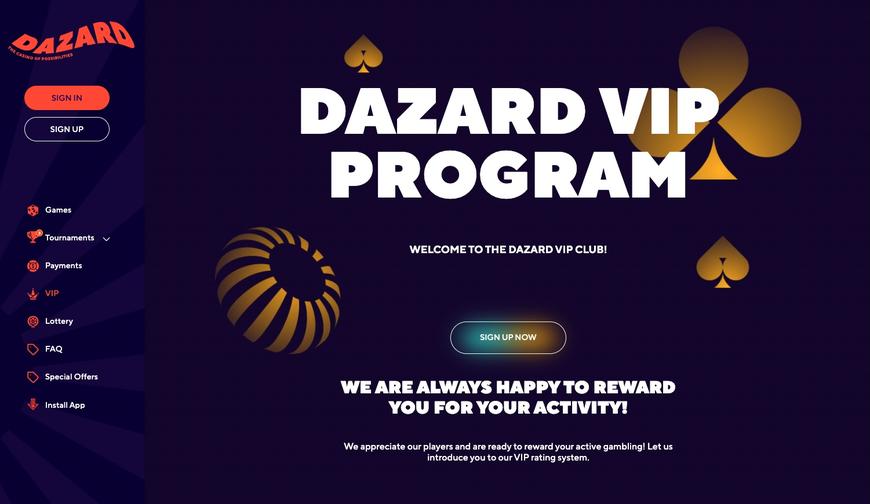Dazard Casino Promotions